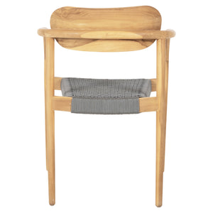 ΠΟΛΥΘΡΟΝΑ OSLO HM9636.08 ΞΥΛΟ TEAK ΦΥΣΙΚΟ & ΓΚΡΙ ΣΧΟΙΝΙ 55x54x80Yεκ. - Pakobazaar