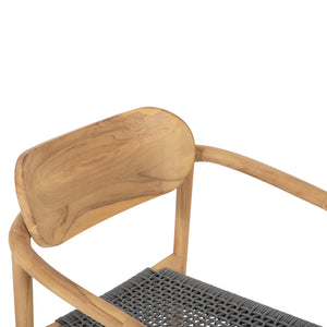 ΠΟΛΥΘΡΟΝΑ OSLO HM9636.08 ΞΥΛΟ TEAK ΦΥΣΙΚΟ & ΓΚΡΙ ΣΧΟΙΝΙ 55x54x80Yεκ. - Pakobazaar