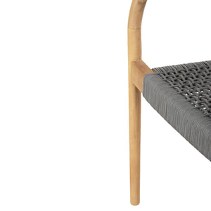 ΠΟΛΥΘΡΟΝΑ OSLO HM9636.08 ΞΥΛΟ TEAK ΦΥΣΙΚΟ & ΓΚΡΙ ΣΧΟΙΝΙ 55x54x80Yεκ. - Pakobazaar