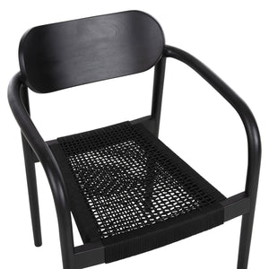 ΠΟΛΥΘΡΟΝΑ OSLO HM9636.12 ΞΥΛΟ TEAK ΜΑΥΡΟ & ΜΑΥΡΟ ΣΧΟΙΝΙ 55x54x80Yεκ. - Pakobazaar