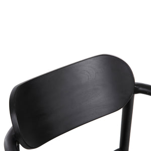 ΠΟΛΥΘΡΟΝΑ OSLO HM9636.12 ΞΥΛΟ TEAK ΜΑΥΡΟ & ΜΑΥΡΟ ΣΧΟΙΝΙ 55x54x80Yεκ. - Pakobazaar
