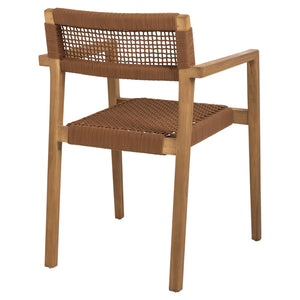 ΠΟΛΥΘΡΟΝΑ CHARLOTTE HM9637.01 ΞΥΛΟ TEAK ΦΥΣΙΚΟ & ΚΑΦΕ ΣΧΟΙΝΙ 59x54x83Y εκ. - Pakobazaar