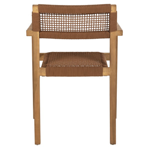 ΠΟΛΥΘΡΟΝΑ CHARLOTTE HM9637.01 ΞΥΛΟ TEAK ΦΥΣΙΚΟ & ΚΑΦΕ ΣΧΟΙΝΙ 59x54x83Y εκ. - Pakobazaar