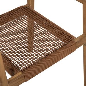 ΠΟΛΥΘΡΟΝΑ CHARLOTTE HM9637.01 ΞΥΛΟ TEAK ΦΥΣΙΚΟ & ΚΑΦΕ ΣΧΟΙΝΙ 59x54x83Y εκ. - Pakobazaar