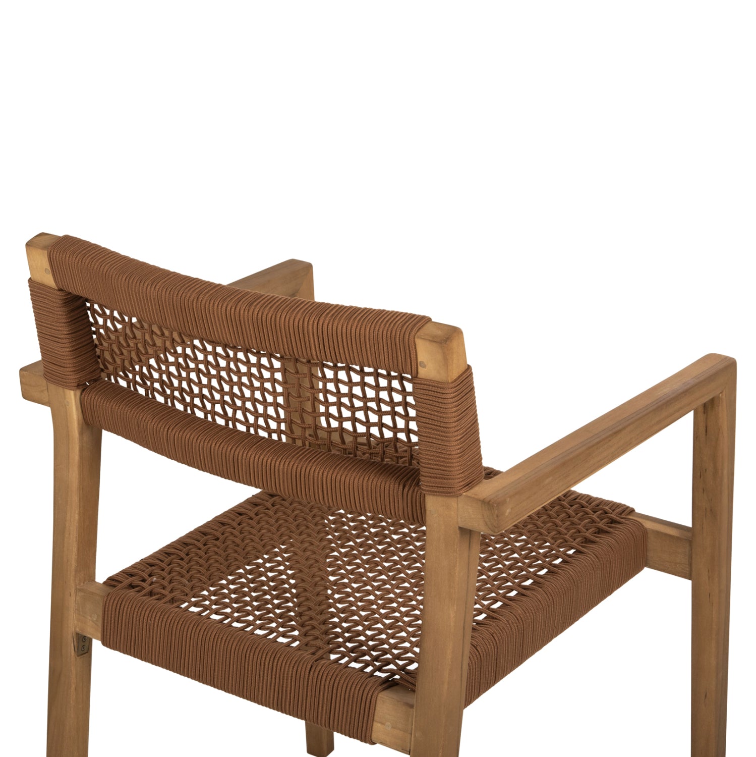 ΠΟΛΥΘΡΟΝΑ CHARLOTTE HM9637.01 ΞΥΛΟ TEAK ΦΥΣΙΚΟ & ΚΑΦΕ ΣΧΟΙΝΙ 59x54x83Y εκ. - Pakobazaar