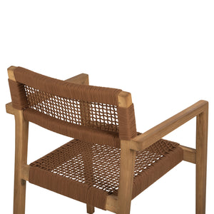 ΠΟΛΥΘΡΟΝΑ CHARLOTTE HM9637.01 ΞΥΛΟ TEAK ΦΥΣΙΚΟ & ΚΑΦΕ ΣΧΟΙΝΙ 59x54x83Y εκ. - Pakobazaar