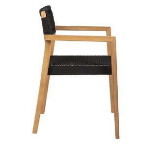 ΠΟΛΥΘΡΟΝΑ CHARLOTTE HM9637.02 ΞΥΛΟ TEAK ΦΥΣΙΚΟ & ΜΑΥΡΟ ΣΧΟΙΝΙ 59x54x83Y εκ. - Pakobazaar