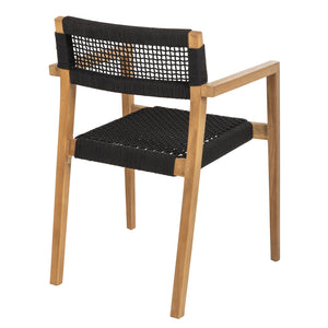 ΠΟΛΥΘΡΟΝΑ CHARLOTTE HM9637.02 ΞΥΛΟ TEAK ΦΥΣΙΚΟ & ΜΑΥΡΟ ΣΧΟΙΝΙ 59x54x83Y εκ. - Pakobazaar