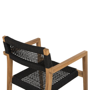 ΠΟΛΥΘΡΟΝΑ CHARLOTTE HM9637.02 ΞΥΛΟ TEAK ΦΥΣΙΚΟ & ΜΑΥΡΟ ΣΧΟΙΝΙ 59x54x83Y εκ. - Pakobazaar