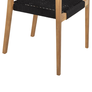 ΠΟΛΥΘΡΟΝΑ CHARLOTTE HM9637.02 ΞΥΛΟ TEAK ΦΥΣΙΚΟ & ΜΑΥΡΟ ΣΧΟΙΝΙ 59x54x83Y εκ. - Pakobazaar