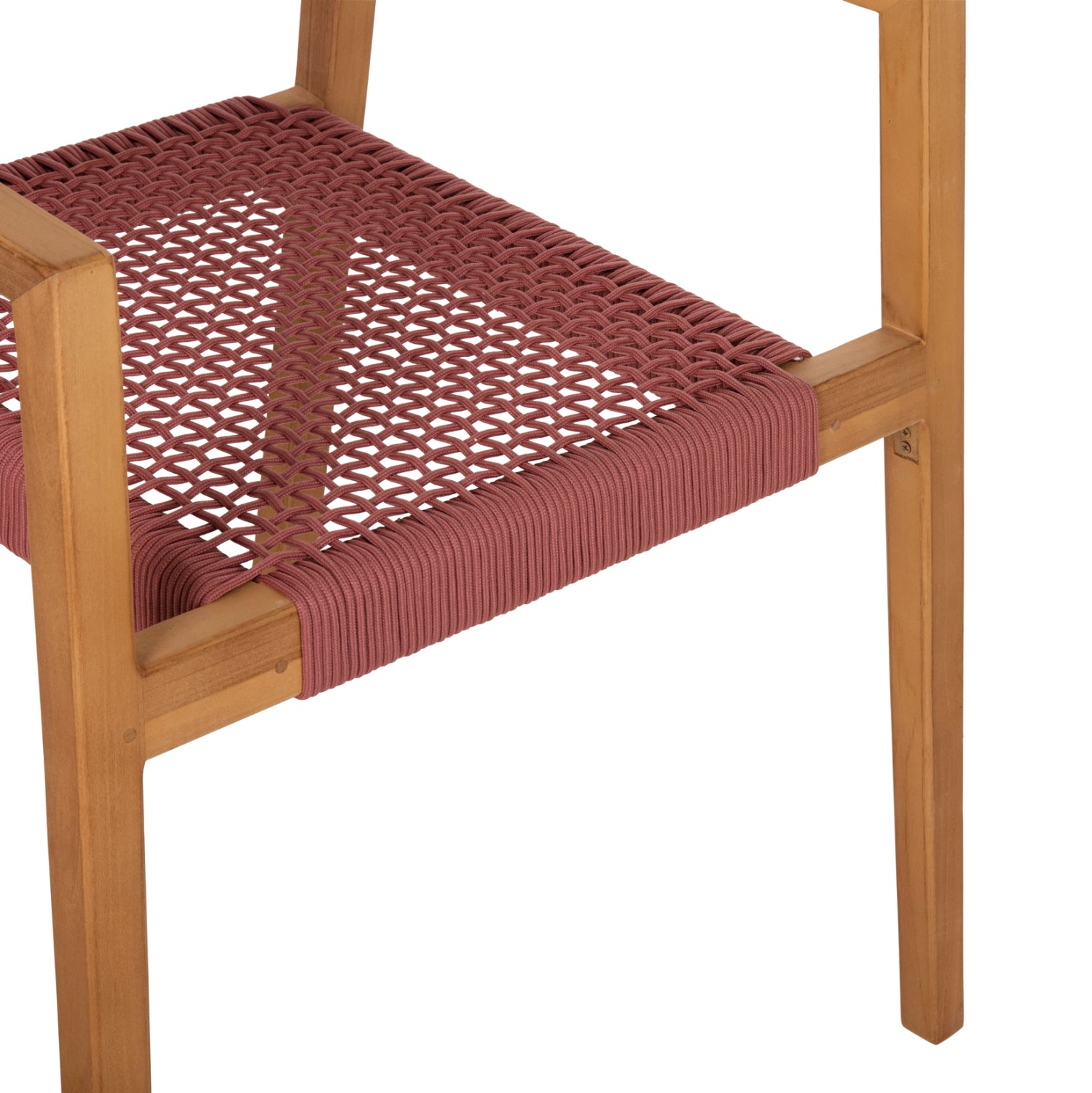 ΠΟΛΥΘΡΟΝΑ CHARLOTTE HM9637.06 ΞΥΛΟ TEAK ΦΥΣΙΚΟ & ΡΟΖ ΣΧΟΙΝΙ 59x54x83Y εκ. - Pakobazaar