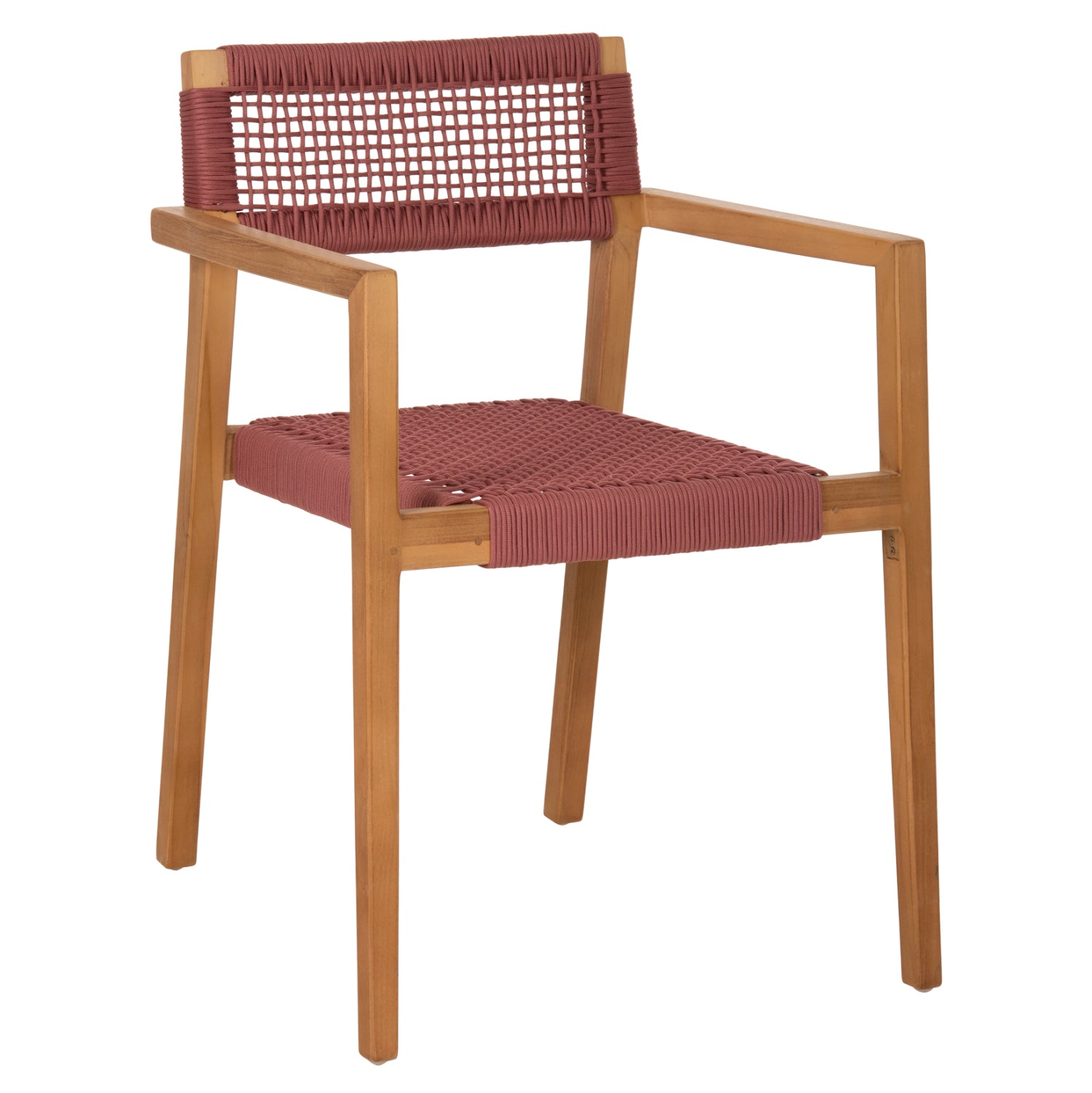 ΠΟΛΥΘΡΟΝΑ CHARLOTTE HM9637.06 ΞΥΛΟ TEAK ΦΥΣΙΚΟ & ΡΟΖ ΣΧΟΙΝΙ 59x54x83Y εκ. - Pakobazaar