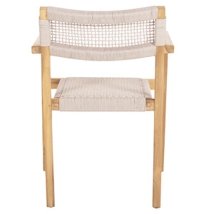 ΠΟΛΥΘΡΟΝΑ CHARLOTTE HM9637.07 ΞΥΛΟ TEAK ΦΥΣΙΚΟ & ΜΠΕΖ ΣΧΟΙΝΙ 58x61x81Yεκ. - Pakobazaar