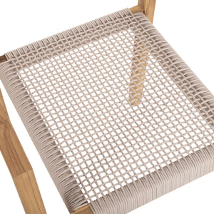 ΠΟΛΥΘΡΟΝΑ CHARLOTTE HM9637.07 ΞΥΛΟ TEAK ΦΥΣΙΚΟ & ΜΠΕΖ ΣΧΟΙΝΙ 58x61x81Yεκ. - Pakobazaar