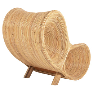 ΠΟΛΥΘΡΟΝΑ CURVY LOUNGE HM9645.01 ΑΠΟ RATTAN ΣΕ ΦΥΣΙΚΗ ΑΠΟΧΡΩΣΗ 63x128x97Y εκ. - Pakobazaar