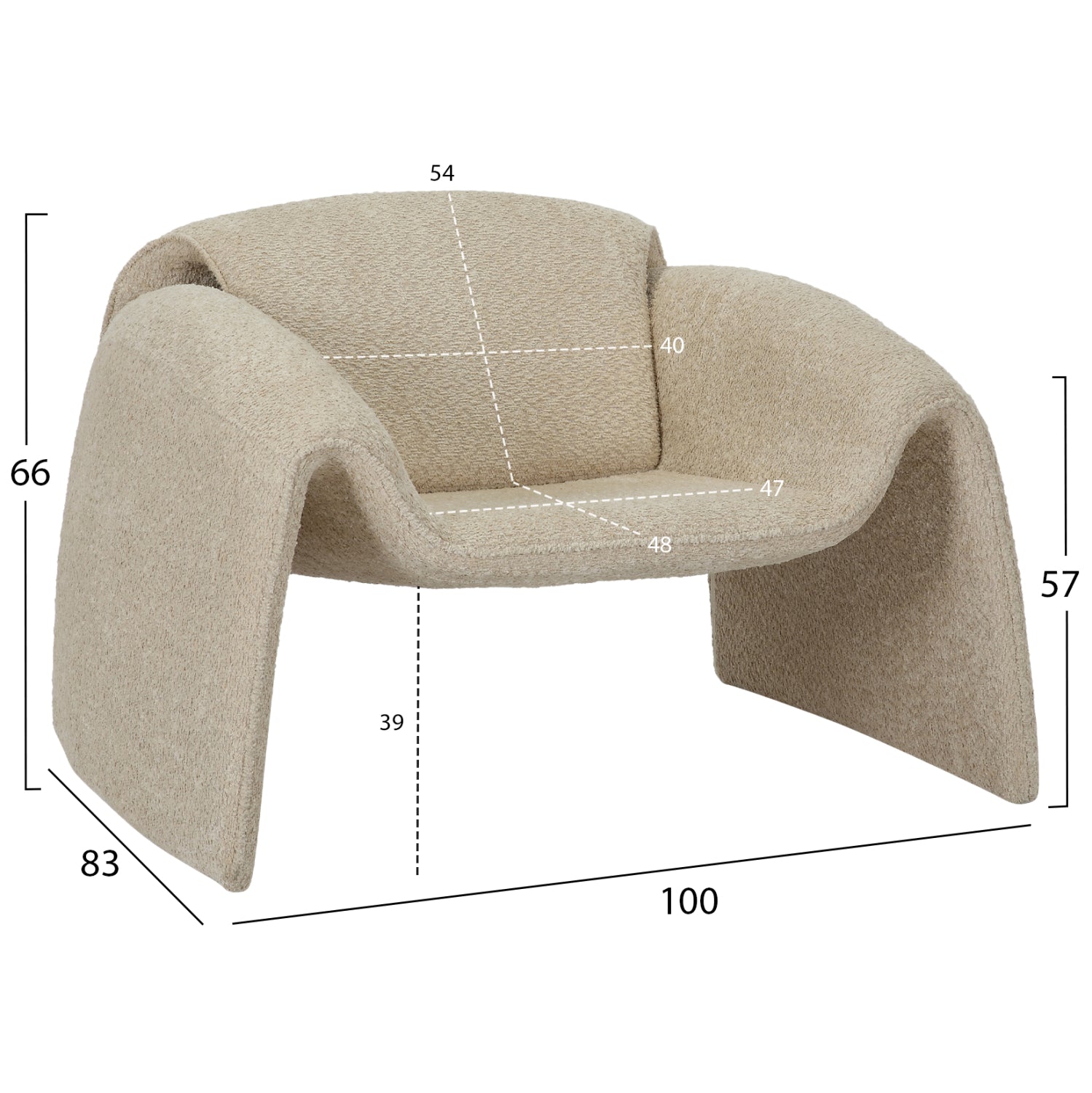ΠΟΛΥΘΡΟΝΑ LAFORGE HM9679.03 ΜΠΕΖ ΜΠΟΥΚΛΕ ΥΦΑΣΜΑ-ΜΕΤΑΛΛΙΚΟΣ ΣΚΕΛΕΤΟΣ 100x83x66Υεκ. - Pakobazaar