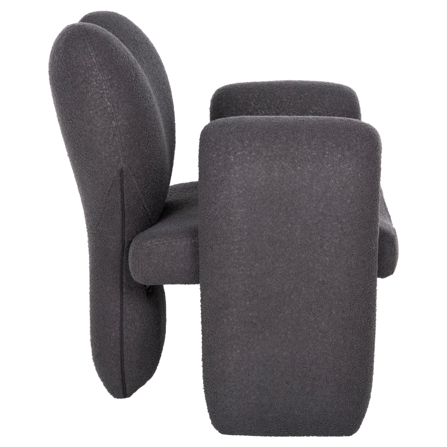 ΠΟΛΥΘΡΟΝΑ HARTT HM9777.01 ΓΚΡΙ TEDDY ΥΦΑΣΜΑ 84x74x87Yεκ. - Pakobazaar