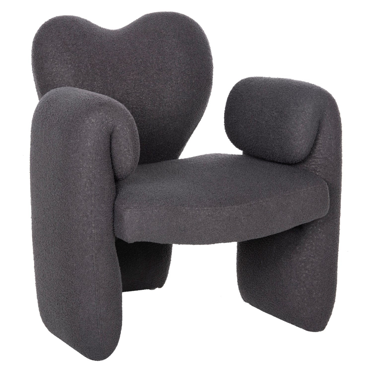 ΠΟΛΥΘΡΟΝΑ HARTT HM9777.01 ΓΚΡΙ TEDDY ΥΦΑΣΜΑ 84x74x87Yεκ. - Pakobazaar