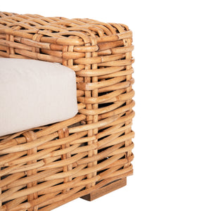 ΠΟΛΥΘΡΟΝΑ TROPEL HM9810 ΞΥΛΟ MANGO-RATTAN ΦΥΣΙΚΟ-ΛΕΥΚΑ ΜΑΞΙΛΑΡΙΑ 110x88x70-85Υεκ. - Pakobazaar