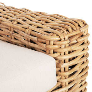 ΠΟΛΥΘΡΟΝΑ TROPEL HM9810 ΞΥΛΟ MANGO-RATTAN ΦΥΣΙΚΟ-ΛΕΥΚΑ ΜΑΞΙΛΑΡΙΑ 110x88x70-85Υεκ. - Pakobazaar