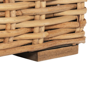 ΠΟΛΥΘΡΟΝΑ TROPEL HM9810 ΞΥΛΟ MANGO-RATTAN ΦΥΣΙΚΟ-ΛΕΥΚΑ ΜΑΞΙΛΑΡΙΑ 110x88x70-85Υεκ. - Pakobazaar