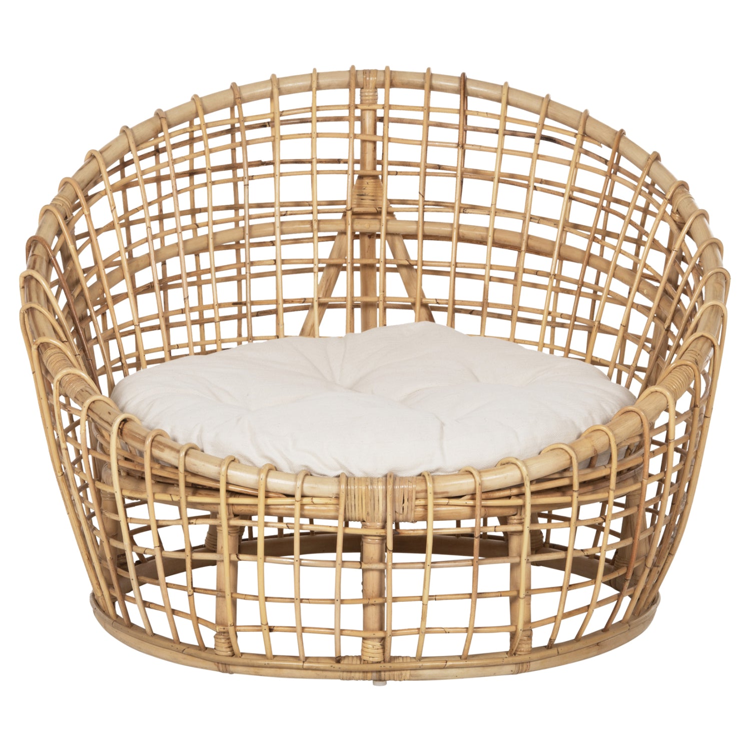 ΠΟΛΥΘΡΟΝΑ ENTO HM9814 RATTAN ΣΕ ΦΥΣΙΚΟ-ΜΠΕΖ ΜΑΞΙΛΑΡΙ 85x75x67Yεκ. - Pakobazaar