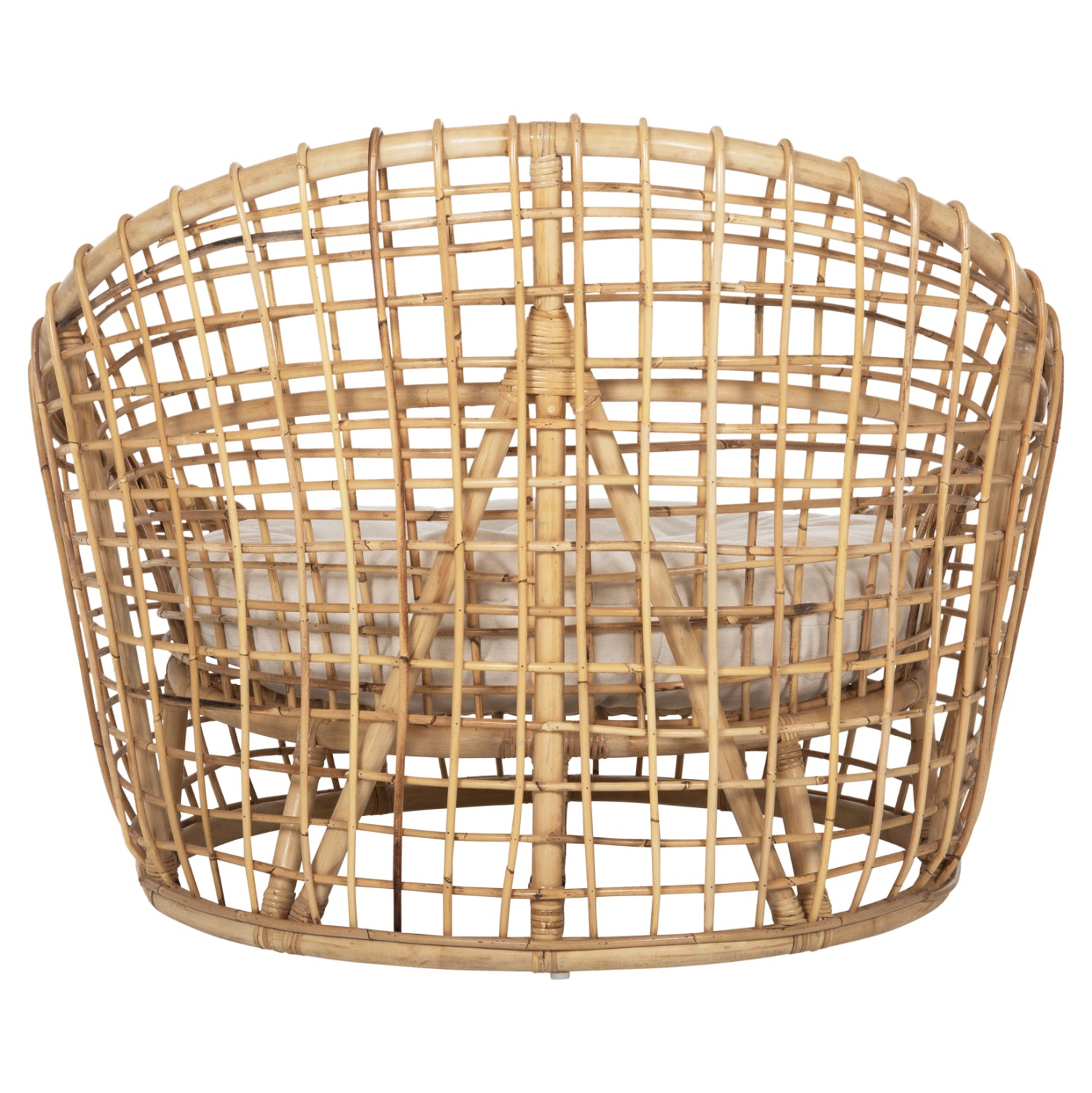 ΠΟΛΥΘΡΟΝΑ ENTO HM9814 RATTAN ΣΕ ΦΥΣΙΚΟ-ΜΠΕΖ ΜΑΞΙΛΑΡΙ 85x75x67Yεκ. - Pakobazaar
