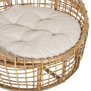 ΠΟΛΥΘΡΟΝΑ ENTO HM9814 RATTAN ΣΕ ΦΥΣΙΚΟ-ΜΠΕΖ ΜΑΞΙΛΑΡΙ 85x75x67Yεκ. - Pakobazaar