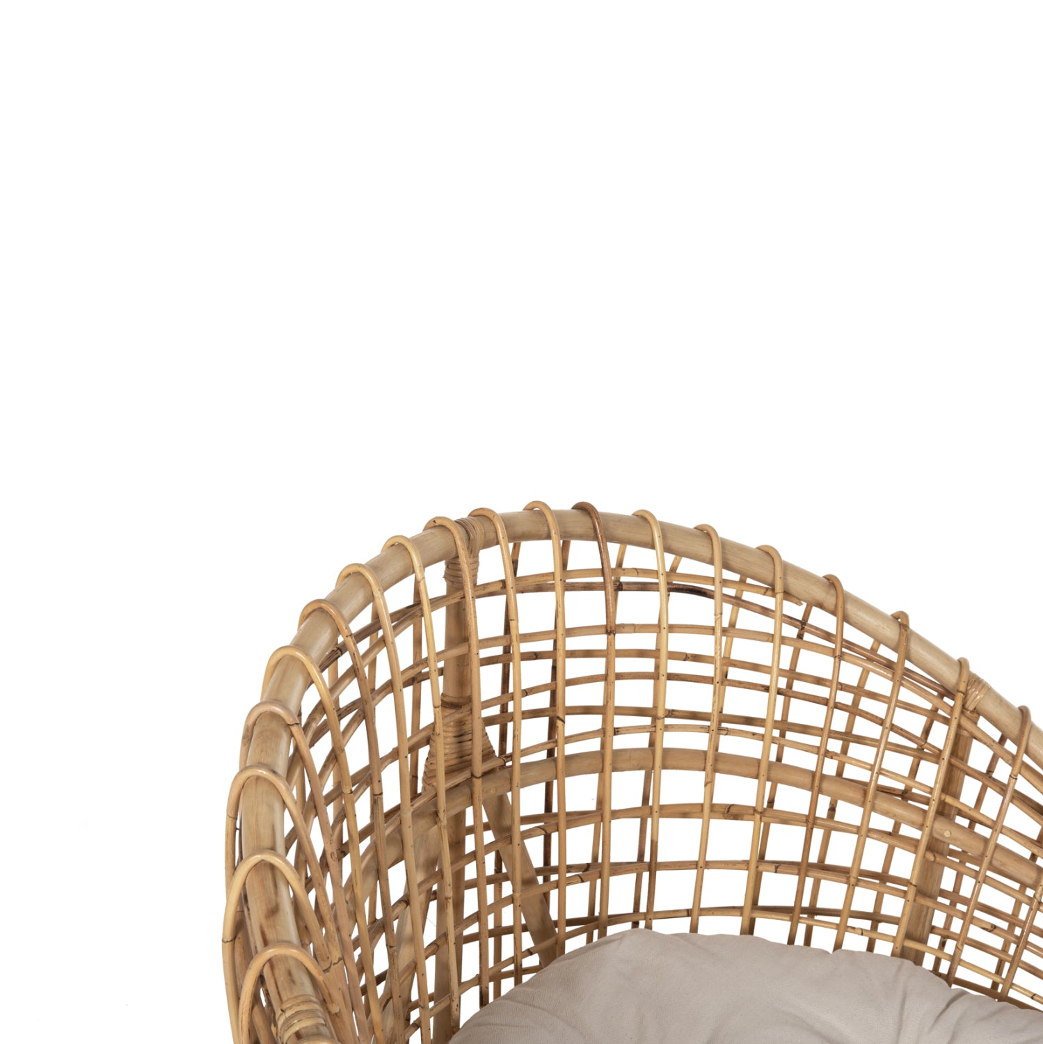 ΠΟΛΥΘΡΟΝΑ ENTO HM9814 RATTAN ΣΕ ΦΥΣΙΚΟ-ΜΠΕΖ ΜΑΞΙΛΑΡΙ 85x75x67Yεκ. - Pakobazaar