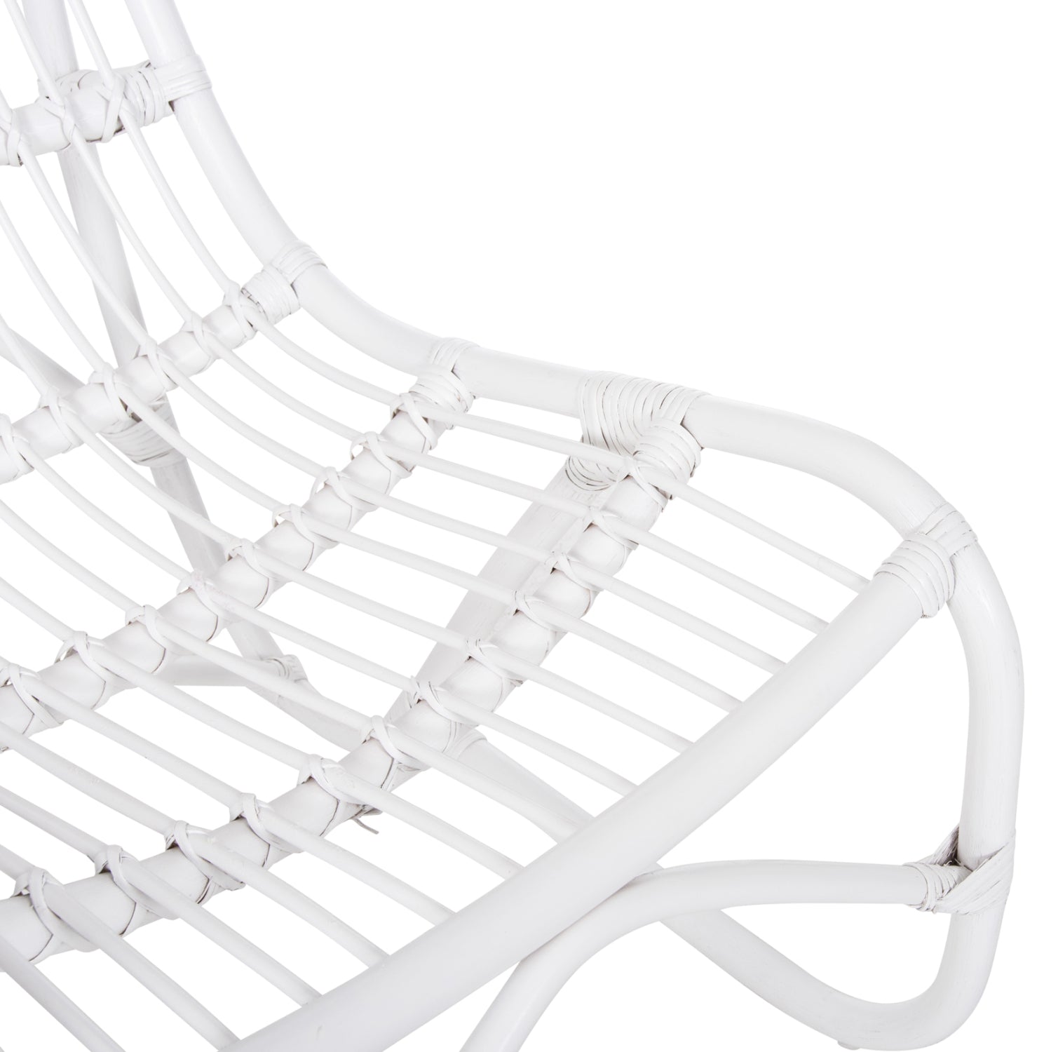 ΠΟΛΥΘΡΟΝΑ GRINN HM9815.03 ΡΑΒΔΟΙ RATTAN ΣΕ ΛΕΥΚΟ 56,5x73,5x79,5Υ εκ. - Pakobazaar
