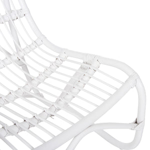 ΠΟΛΥΘΡΟΝΑ GRINN HM9815.03 ΡΑΒΔΟΙ RATTAN ΣΕ ΛΕΥΚΟ 56,5x73,5x79,5Υ εκ. - Pakobazaar