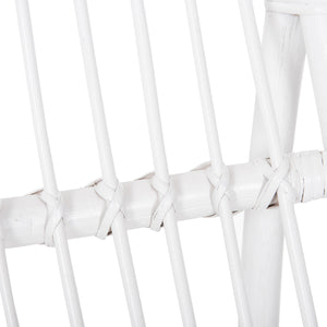 ΠΟΛΥΘΡΟΝΑ GRINN HM9815.03 ΡΑΒΔΟΙ RATTAN ΣΕ ΛΕΥΚΟ 56,5x73,5x79,5Υ εκ. - Pakobazaar