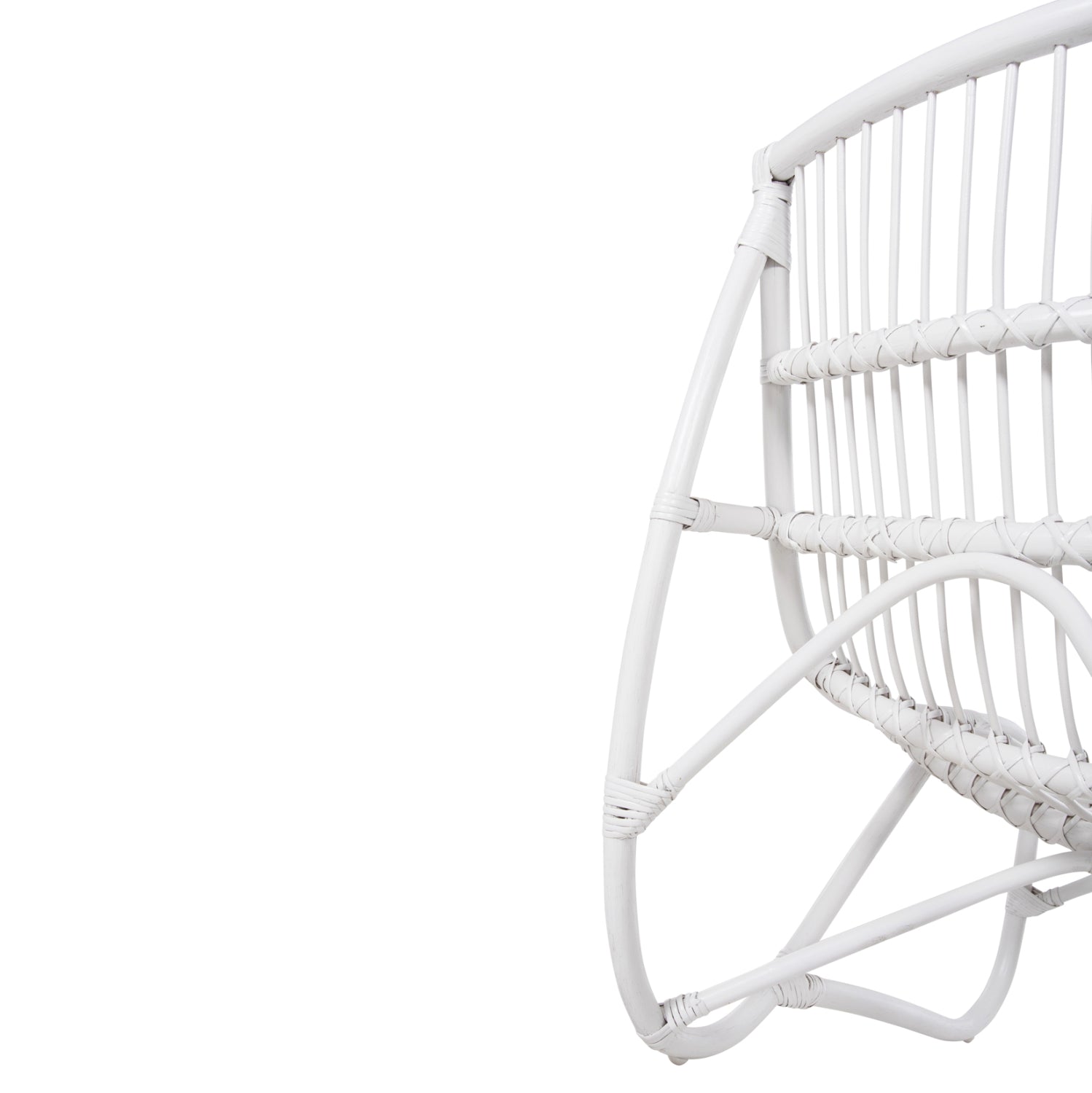 ΠΟΛΥΘΡΟΝΑ GRINN HM9815.03 ΡΑΒΔΟΙ RATTAN ΣΕ ΛΕΥΚΟ 56,5x73,5x79,5Υ εκ. - Pakobazaar