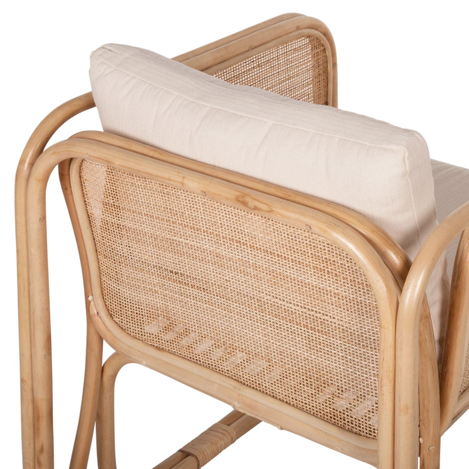 ΠΟΛΥΘΡΟΝΑ WENDY HM9816 RATTAN ΣΕ ΦΥΣΙΚΟ ΧΡΩΜΑ-ΛΕΥΚΑ ΜΑΞΙΛΑΡΙΑ 73x72x84Yεκ. - Pakobazaar