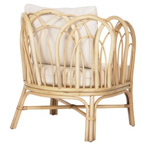 ΠΟΛΥΘΡΟΝΑ ESTOR HM9817 RATTAN ΣΕ ΦΥΣΙΚΟ-ΛΕΥΚΟ ΜΑΞΙΛΑΡΙ 78x75x92Υ εκ. - Pakobazaar