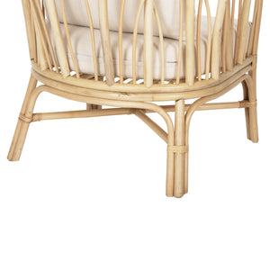 ΠΟΛΥΘΡΟΝΑ ESTOR HM9817 RATTAN ΣΕ ΦΥΣΙΚΟ-ΛΕΥΚΟ ΜΑΞΙΛΑΡΙ 78x75x92Υ εκ. - Pakobazaar