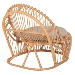 ΠΟΛΥΘΡΟΝΑ ENTROPY HM9840.01 RATTAN ΦΥΣΙΚΟ ΜΕ ΕΚΡΟΥ ΜΑΞΙΛΑΡΙ 80x97x85Υεκ. - Pakobazaar