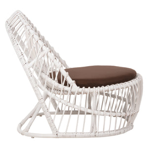 ΠΟΛΥΘΡΟΝΑ ENTROPY HM9840.02 RATTAN ΛΕΥΚΟ ΜΕ ΚΑΦΕ ΜΑΞΙΛΑΡΙ 80x97x85Υεκ. - Pakobazaar