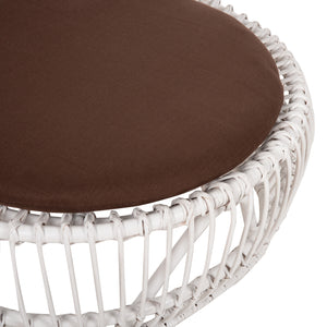 ΠΟΛΥΘΡΟΝΑ ENTROPY HM9840.02 RATTAN ΛΕΥΚΟ ΜΕ ΚΑΦΕ ΜΑΞΙΛΑΡΙ 80x97x85Υεκ. - Pakobazaar