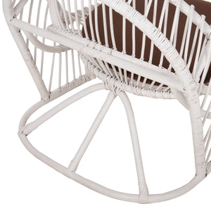 ΠΟΛΥΘΡΟΝΑ ENTROPY HM9840.02 RATTAN ΛΕΥΚΟ ΜΕ ΚΑΦΕ ΜΑΞΙΛΑΡΙ 80x97x85Υεκ. - Pakobazaar