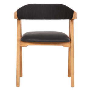 ΠΟΛΥΘΡΟΝΑ RIMINI HM9867.02 ΞΥΛΟ TEAK ΦΥΣΙΚΟ-ΜΑΥΡΟ ΣΧΟΙΝΙ & PU ΚΑΘΙΣΜΑ 60x61x76Υεκ. - Pakobazaar