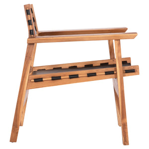 ΠΟΛΥΘΡΟΝΑ KONNA HM9928.01 TEAK ΞΥΛΟ ΣΕ ΦΥΣΙΚΟ-ΔΕΡΜΑ ΑΓΕΛΑΔΟΣ ΣΕ ΜΑΥΡΟ 80x64x73Υεκ. - Pakobazaar