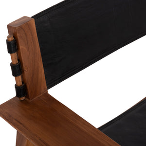 ΠΟΛΥΘΡΟΝΑ KONNA HM9928.01 TEAK ΞΥΛΟ ΣΕ ΦΥΣΙΚΟ-ΔΕΡΜΑ ΑΓΕΛΑΔΟΣ ΣΕ ΜΑΥΡΟ 80x64x73Υεκ. - Pakobazaar