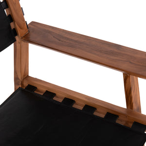 ΠΟΛΥΘΡΟΝΑ KONNA HM9928.01 TEAK ΞΥΛΟ ΣΕ ΦΥΣΙΚΟ-ΔΕΡΜΑ ΑΓΕΛΑΔΟΣ ΣΕ ΜΑΥΡΟ 80x64x73Υεκ. - Pakobazaar