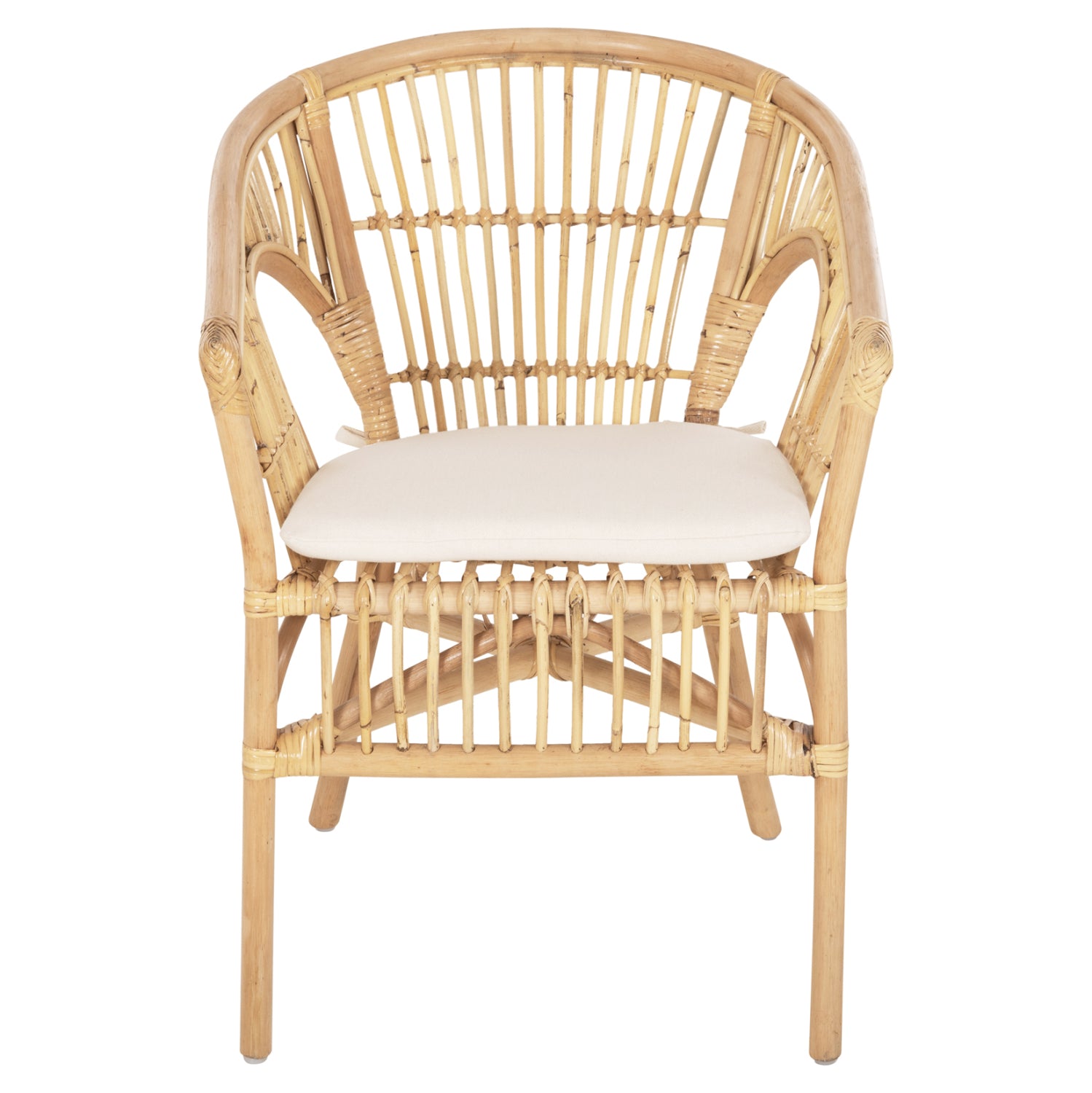 ΠΟΛΥΘΡΟΝΑ DAMPAR HM9929.04 RATTAN ΣΕ ΦΥΣΙΚΟ-ΛΕΥΚΟ ΜΑΞΙΛΑΡΙ 59x61x80Υεκ. - Pakobazaar