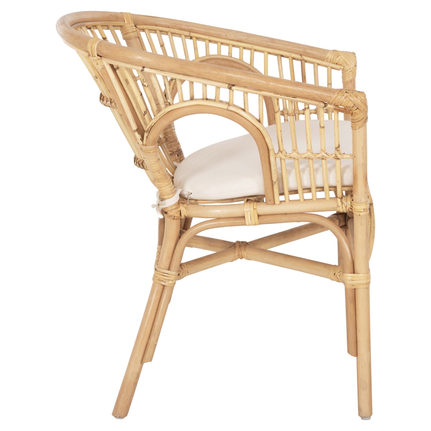 ΠΟΛΥΘΡΟΝΑ DAMPAR HM9929.04 RATTAN ΣΕ ΦΥΣΙΚΟ-ΛΕΥΚΟ ΜΑΞΙΛΑΡΙ 59x61x80Υεκ. - Pakobazaar