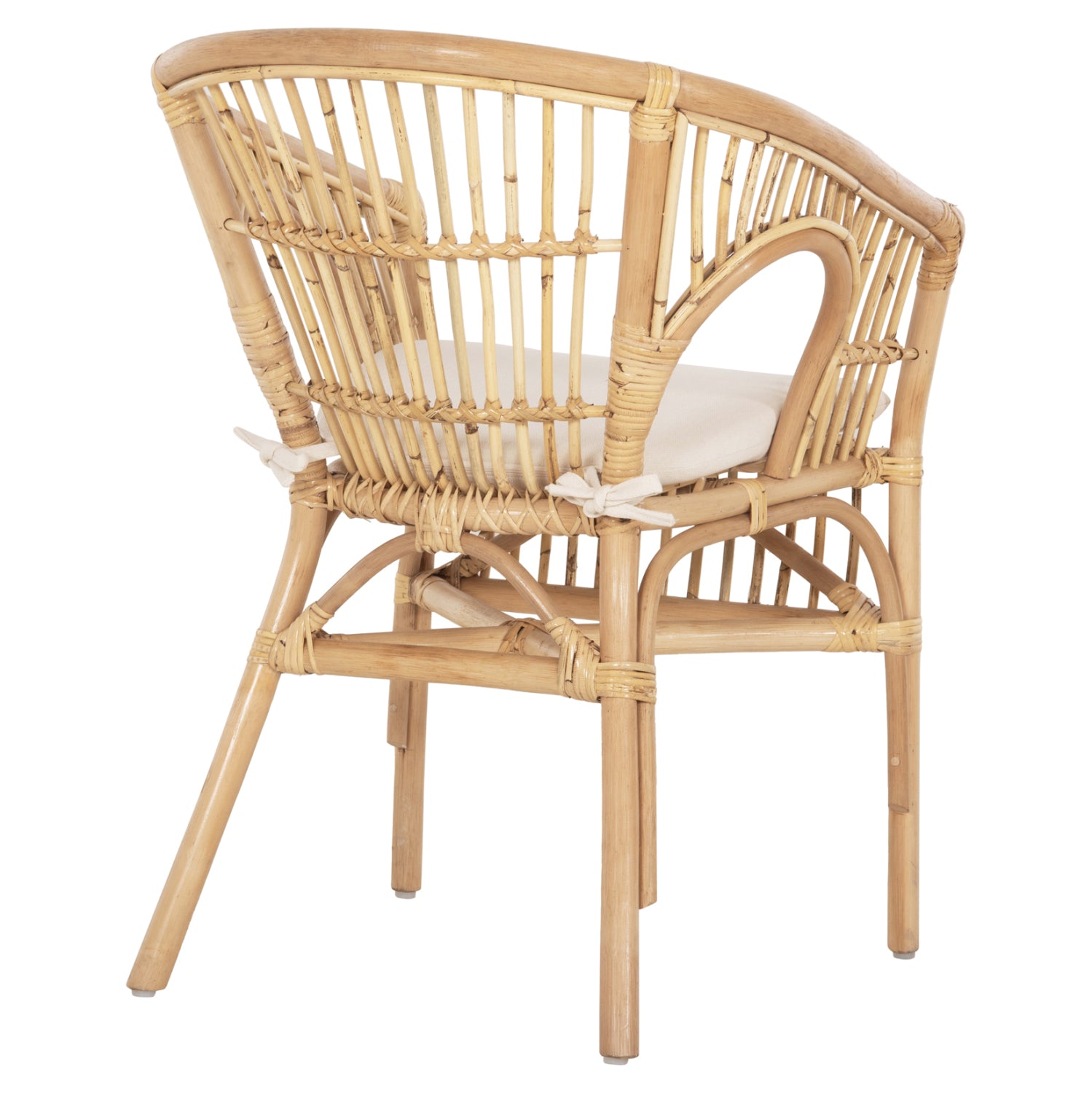 ΠΟΛΥΘΡΟΝΑ DAMPAR HM9929.04 RATTAN ΣΕ ΦΥΣΙΚΟ-ΛΕΥΚΟ ΜΑΞΙΛΑΡΙ 59x61x80Υεκ. - Pakobazaar