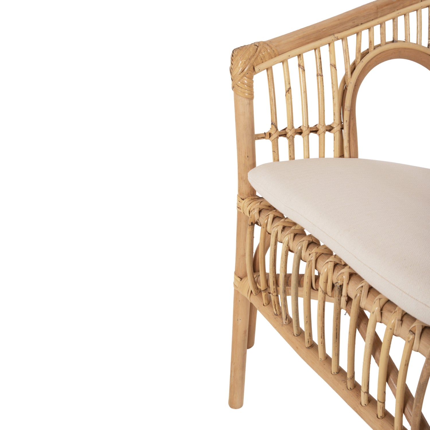 ΠΟΛΥΘΡΟΝΑ DAMPAR HM9929.04 RATTAN ΣΕ ΦΥΣΙΚΟ-ΛΕΥΚΟ ΜΑΞΙΛΑΡΙ 59x61x80Υεκ. - Pakobazaar