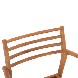ΠΟΛΥΘΡΟΝΑ MOOSEN HM9936 ΜΑΣΙΦ ΞΥΛΟ TEAK ΣΕ ΦΥΣΙΚΟ 59x60x78,5Υ - Pakobazaar