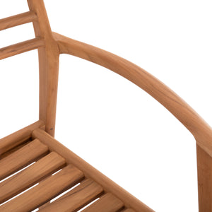 ΠΟΛΥΘΡΟΝΑ MOOSEN HM9936 ΜΑΣΙΦ ΞΥΛΟ TEAK ΣΕ ΦΥΣΙΚΟ 59x60x78,5Υ - Pakobazaar